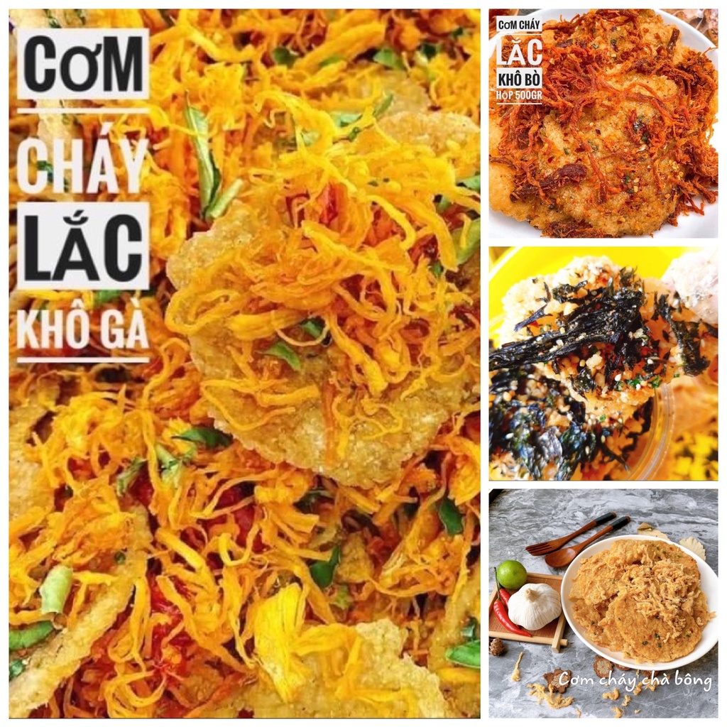 [ LON 350.G ] Cơm Cháy Lắc Khô Gà Lá Chanh cực ngon