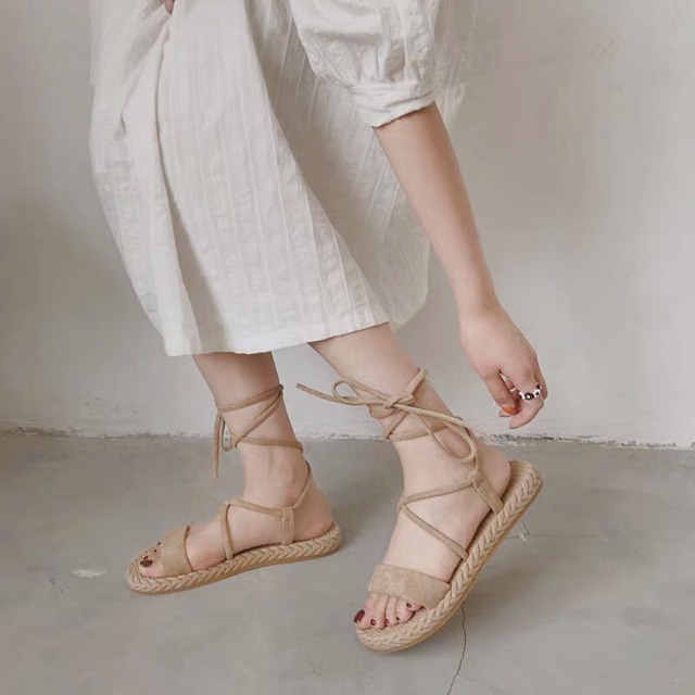 [CÓ SẴN] SANDAL BUỘC DÂY NHẸ NHÀNG