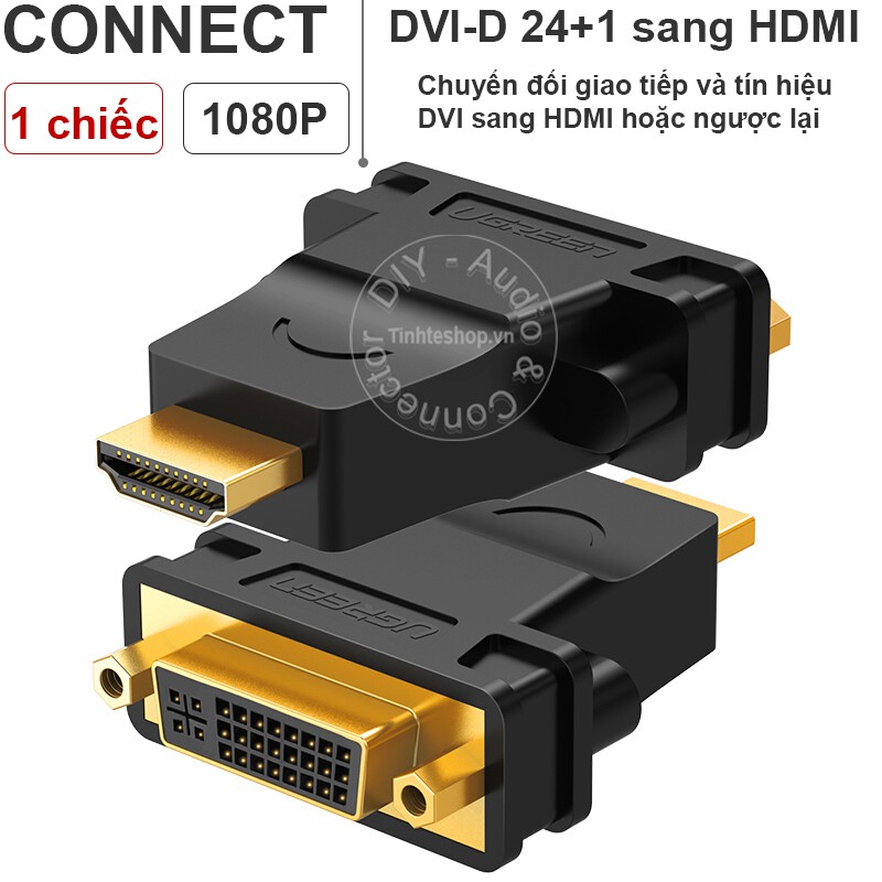 Đầu đổi HDMI đực sang DVI cái UGREEN 20123