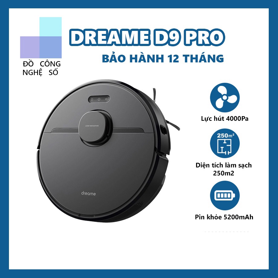 Robot hút bụi Xiaomi Dreame D9 Pro Hàng chính hãng - Bản quốc tế