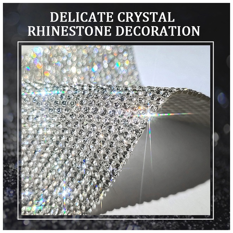 Dây trang trí lỗ thông khí xe hơi SEAMETAL đính đá pha lê nhiều màu sắc