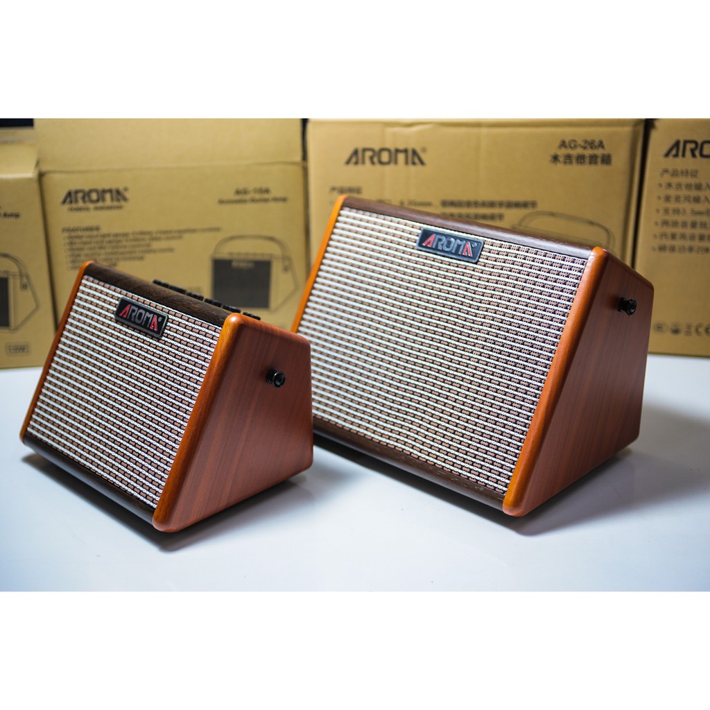 Ampli guitar, âm ly guitar Aroma AG-15A, Aroma AG-26A chính hãng
