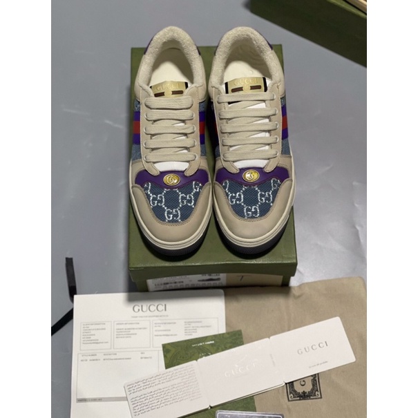 Giày gucci tím xanh hàng siêu cấp