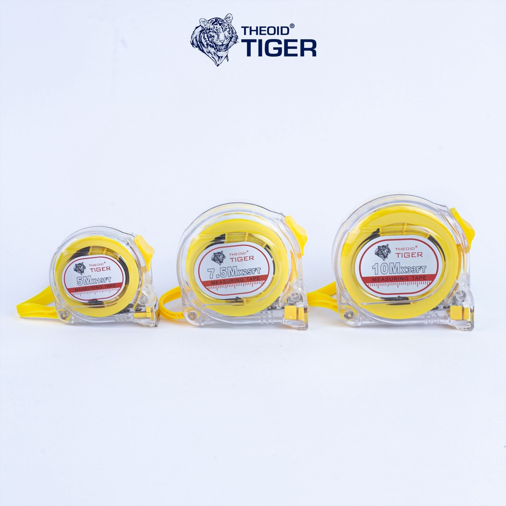 Theoid Tiger Thước Lỗ Ban Dây Cuộn Phong Thuỷ 3 kích thước 5m 7,5m 10m