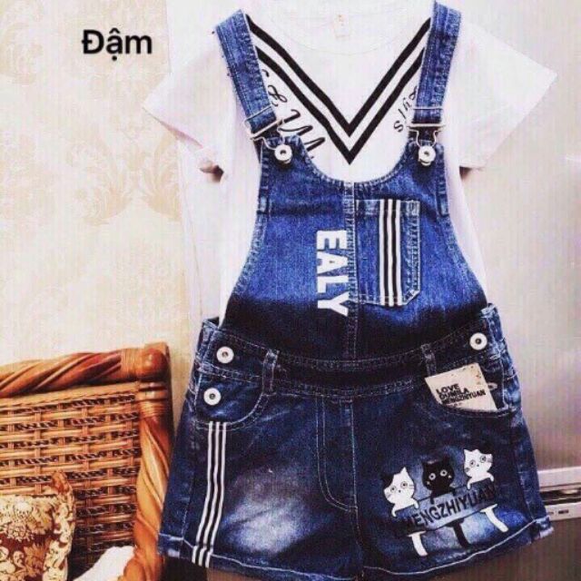 Yếm quần short bg