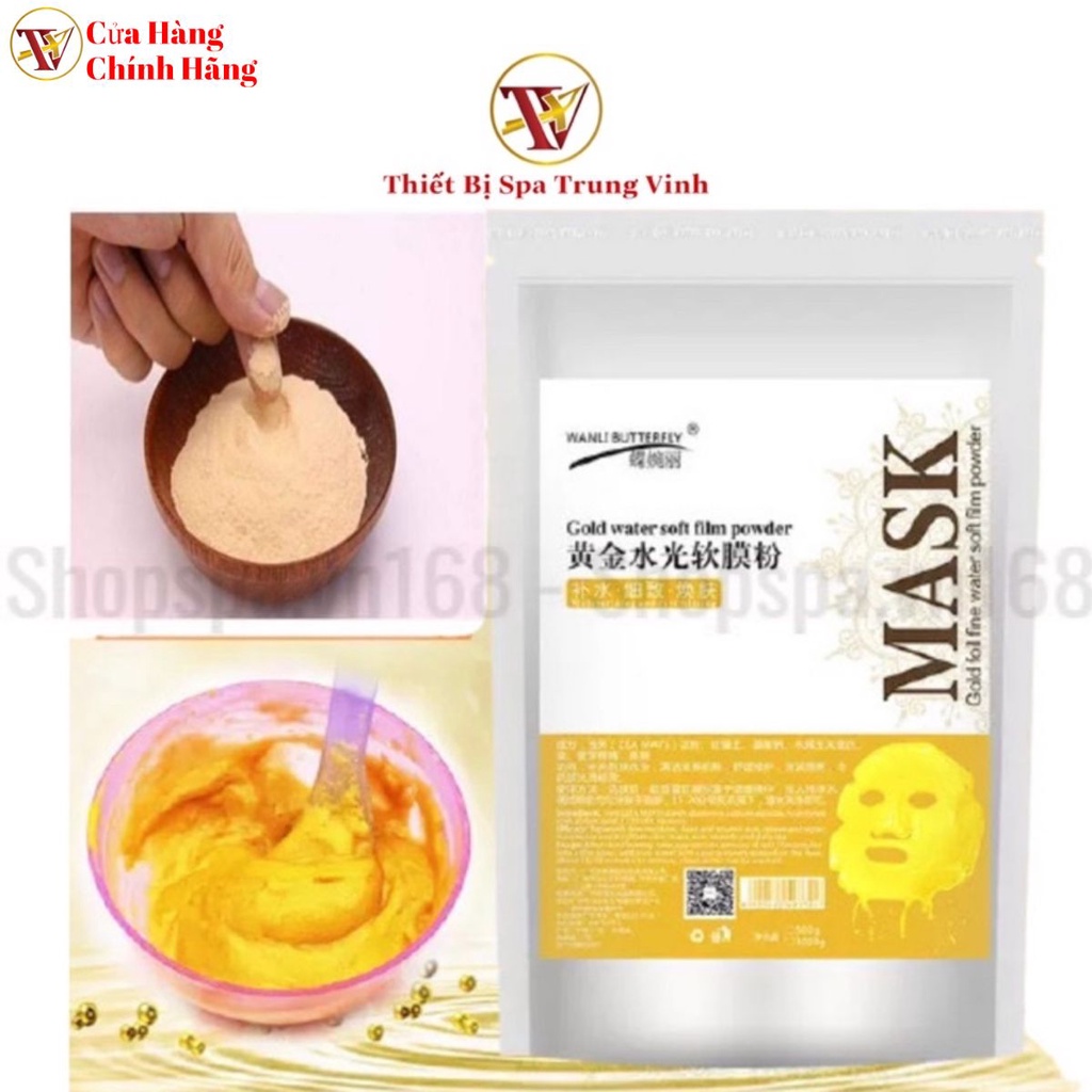 Bột Mặt Nạ Vàng 24k Mask.( 1 kg )( mặt nạ DNA cá hồi)