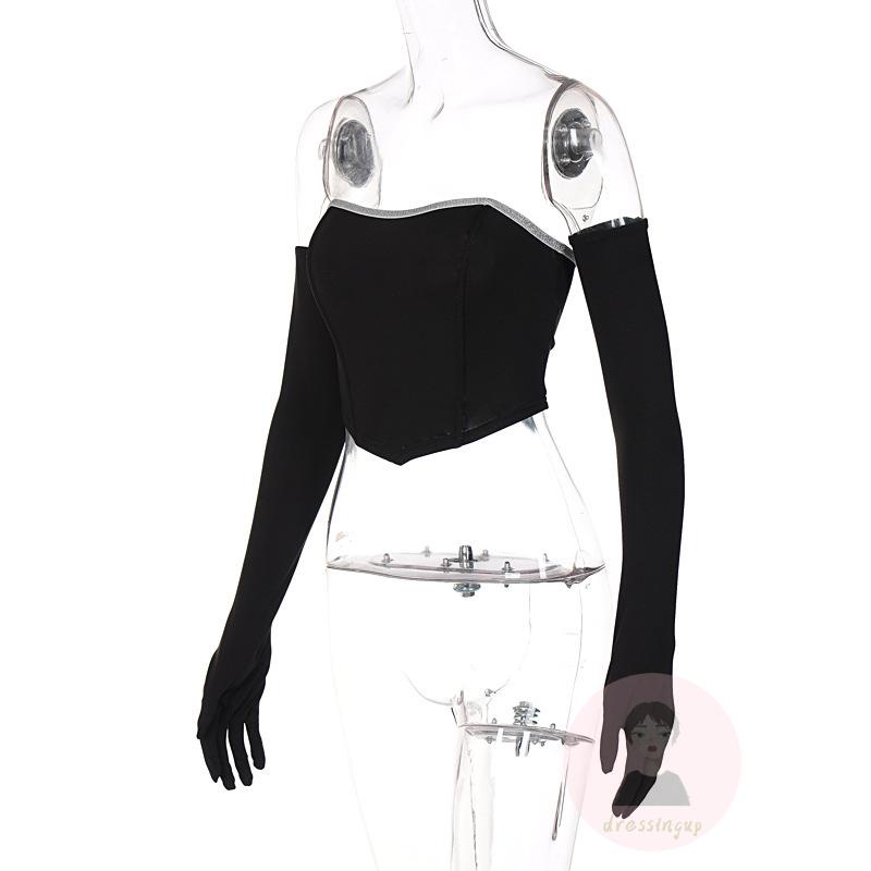 Áo Cúp Ngực Đính Đá Thời Trang Quyến Rũ Cho Nữ