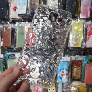 SAMSUNG A6 - Ốp lưng nhựa dẻo trong suốt đá nứt siêu đẹp