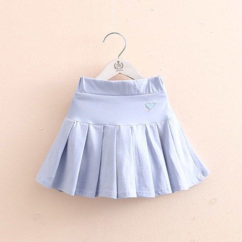 Chân váy xếp ly màu trơn phong cách Hàn Quốc cho nữ