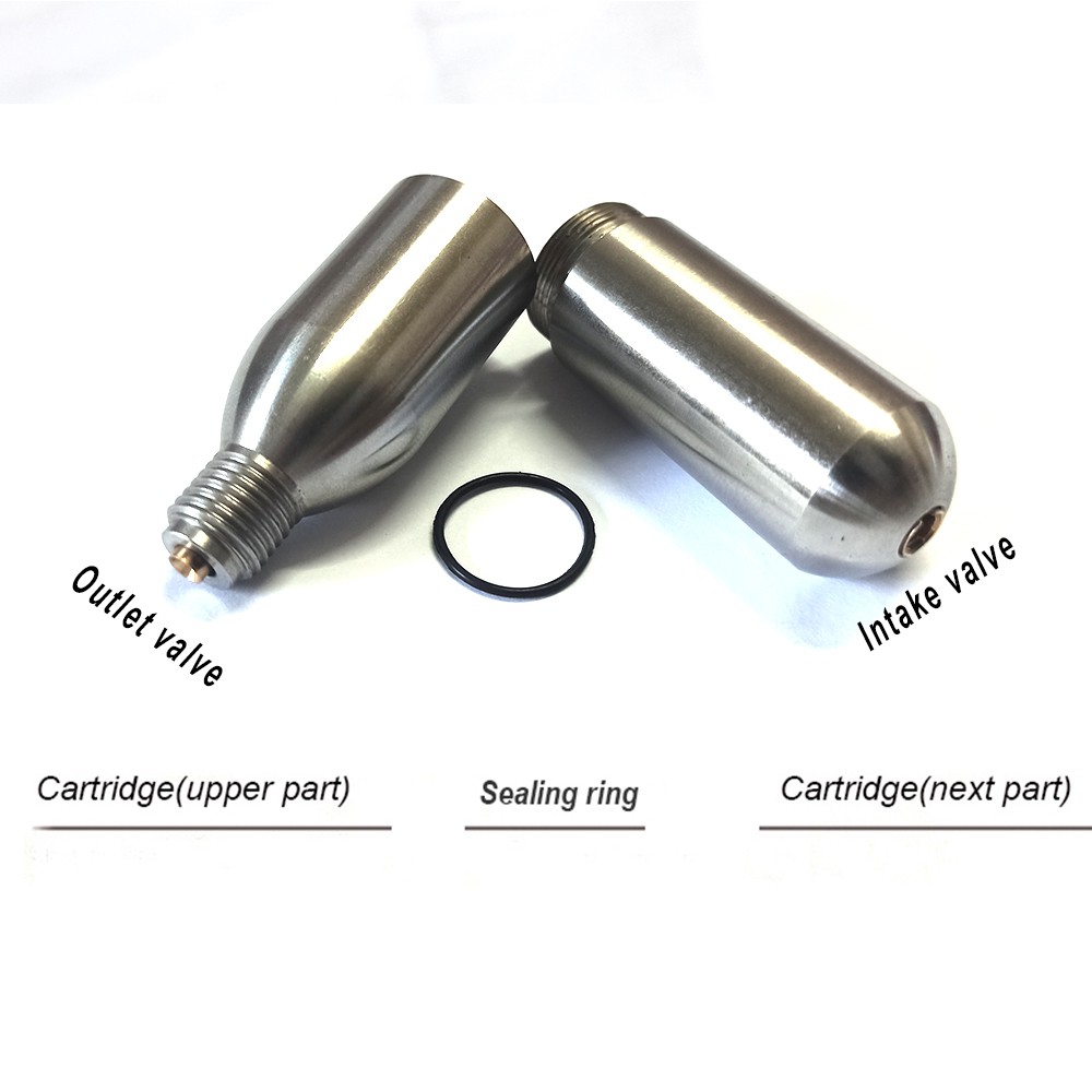 Xi lanh khí có thể nạp lại bằng thép không gỉ Các thông số kỹ thuật khác nhau