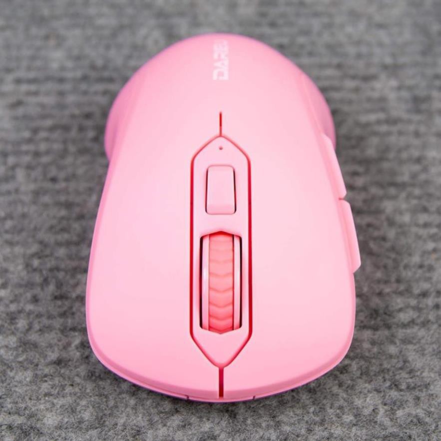 Chuột Không Dây DAREU LM115 PINK - Chuột Máy Tính Màu Hồng Dễ Thương