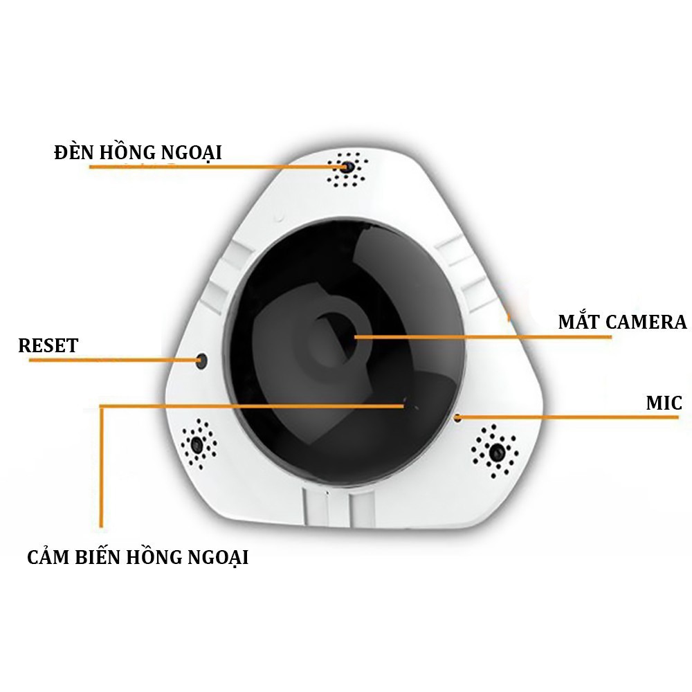 [ Chính Hãng ] Camera Ip Wifi YooSee VR360 Mini - Ốp Trần Có Hồng Ngoại Xem Được Ban Đêm Hưng Thịnh computer