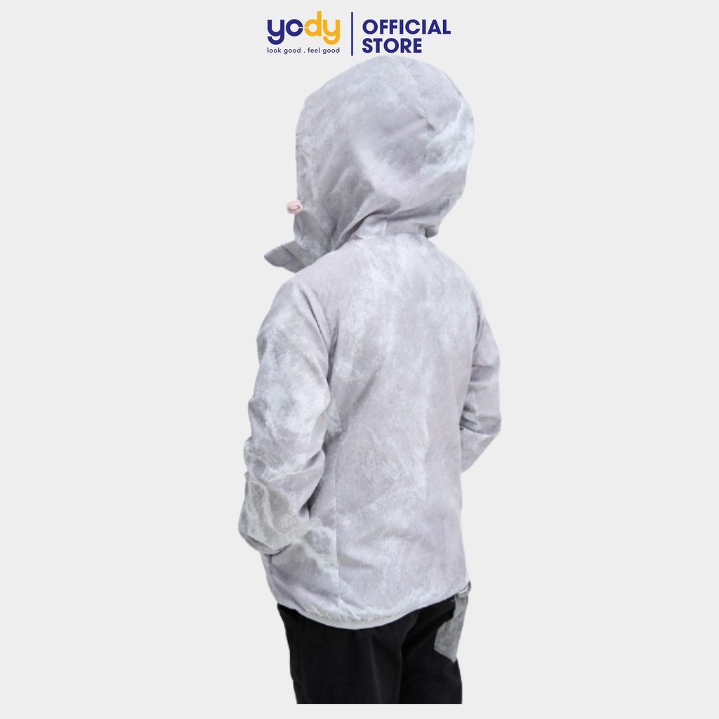 Áo gió kid YODY hai lớp in loang trượt nước nhiều màu dễ thương AKK4688