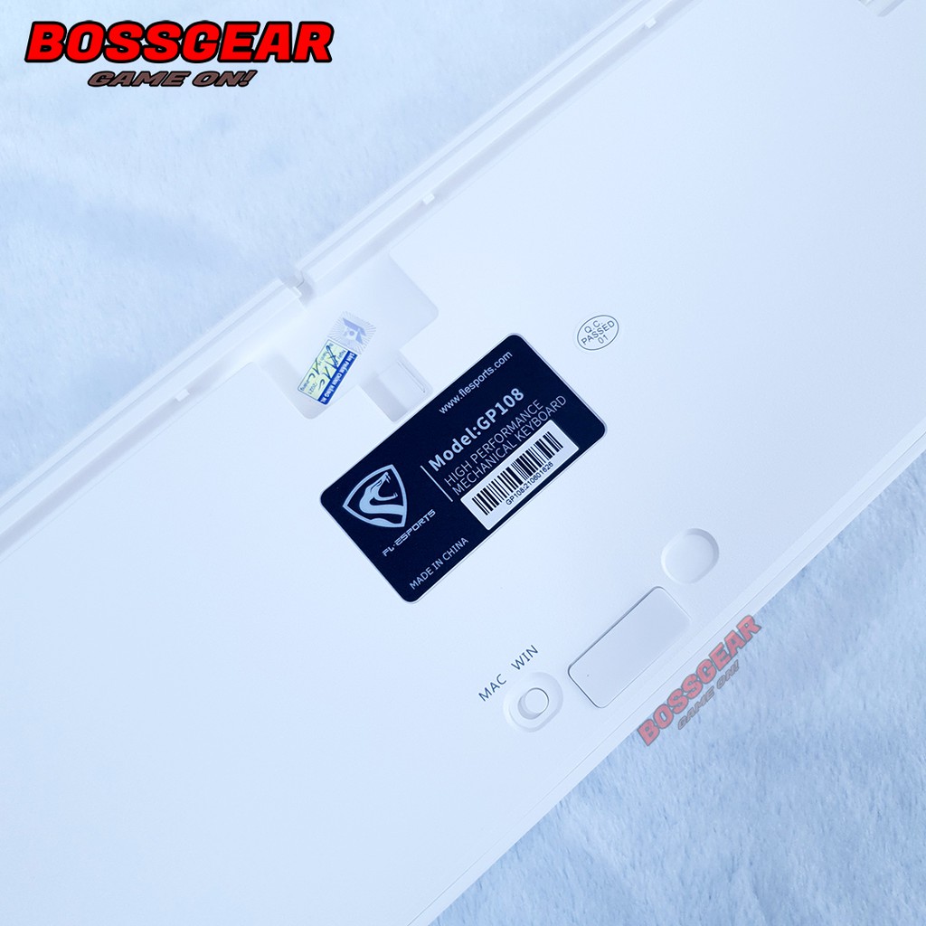 Bàn phím cơ FLEsports FL108CP Aqua Green Hotswap LED RGB Chính hãng