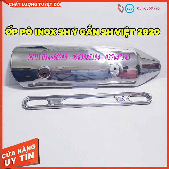 [CHÍNH HÃNG] [CHÍNH HÃNG] ỐP PÔ INOX SH Ý GẮN SH 2020 [CHÍNH HÃNG]