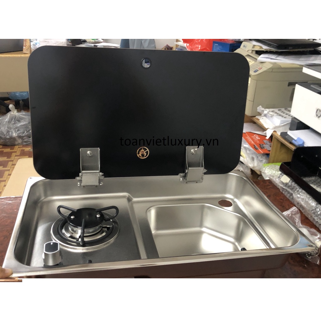 GR-903R Bếp gas đơn kết hợp bồn rửa cho du thuyền, cắm trại/ Gas stove conbine SS sink for RV Yacht Caravan motorhome