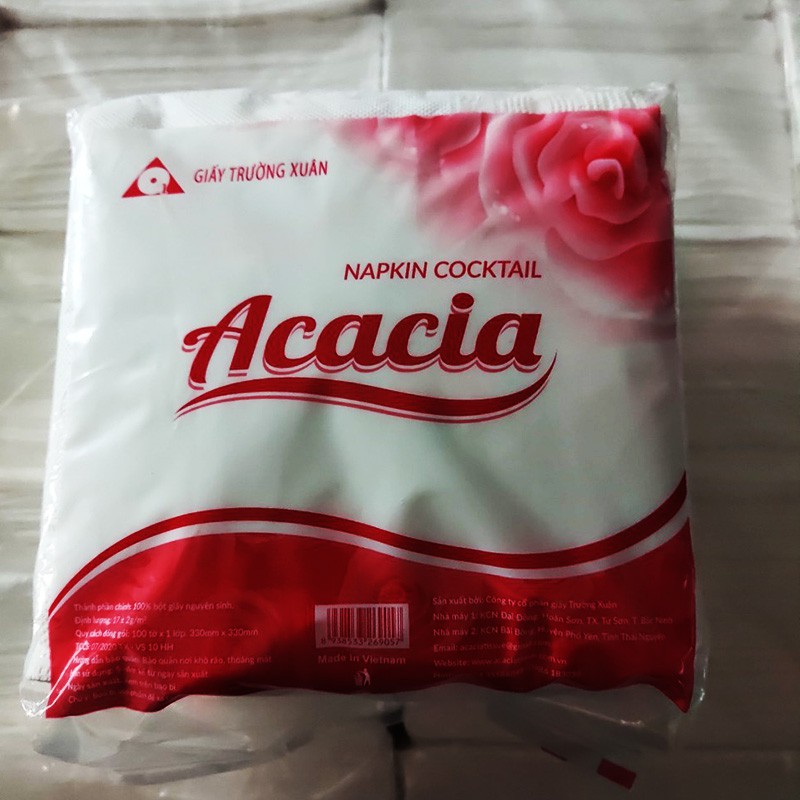 Khăn giấy ăn Napkins 100 tờ Acacia