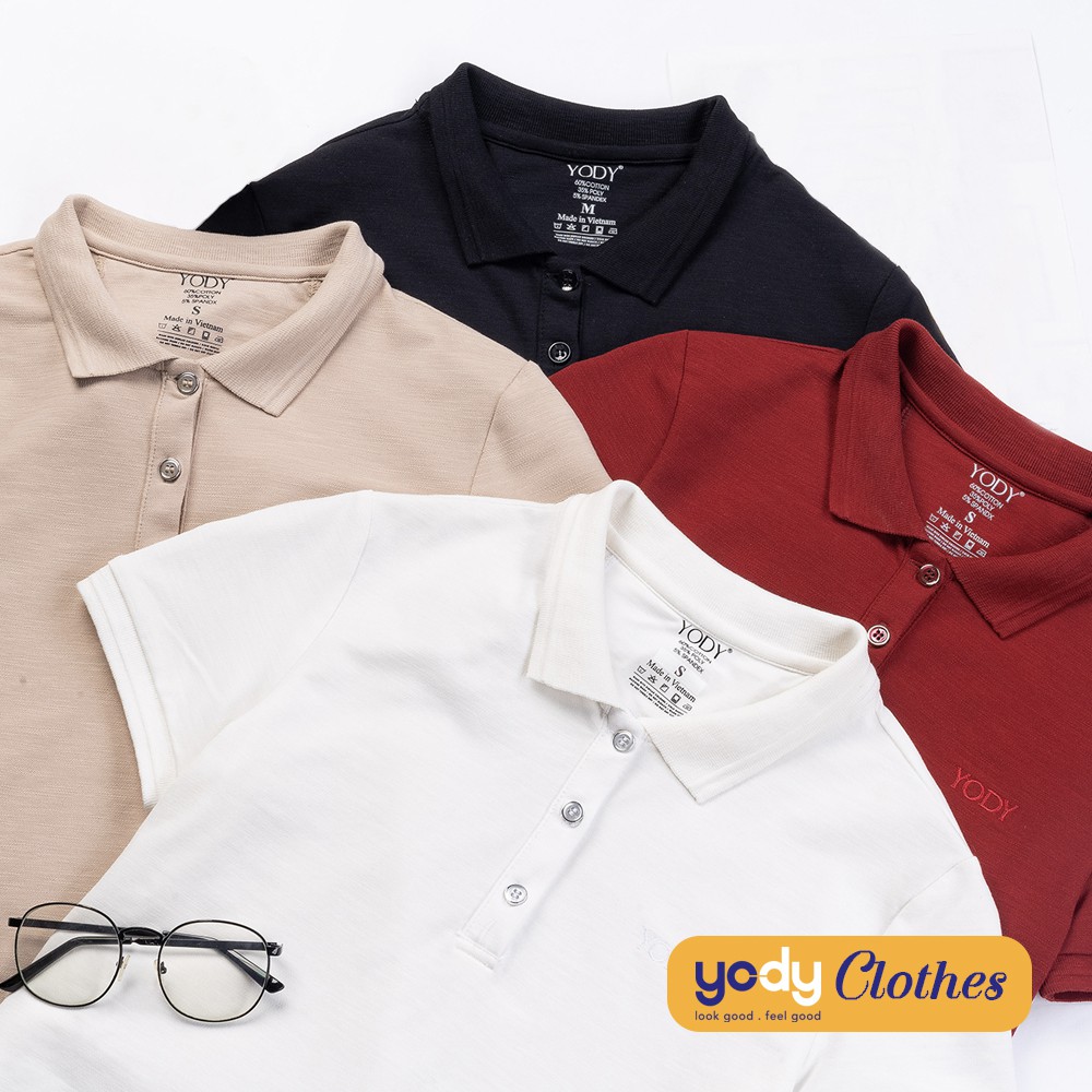 Áo thun polo nữ YODY chất cotton cao cấp APN3280 | BigBuy360 - bigbuy360.vn