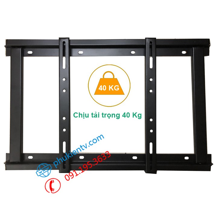 Giá treo tivi sát tường 40 - 65 inch - Hàng dầy loại 1 - Sơn tĩnh điện siêu bền