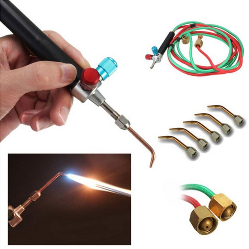 1 Bộ Đèn Khò Mini Cầm Tay Dùng Để Hàn Khí Oxy Làm Đồ Trang Sức
