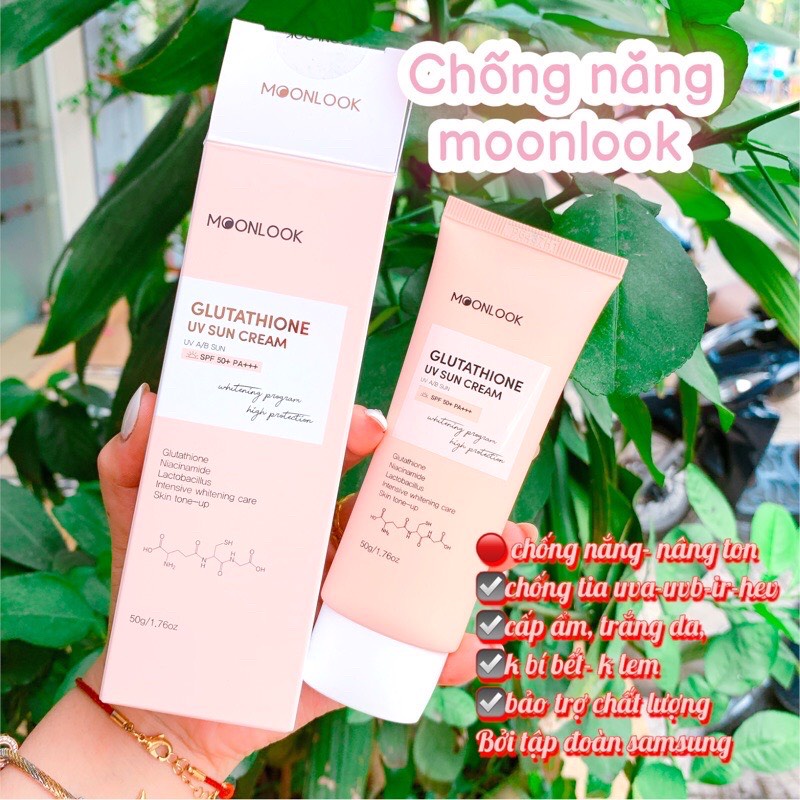 Kem Chống Nắng Moonlook SPG 50+ PA+++, Nâng Tone - 50g