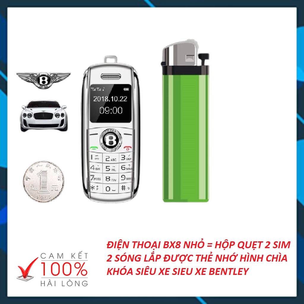 Chuyên Sỉ  Điện Thoại Siêu Nhỏ Bently Bv8 - 2 Sim - Thay Đổi Giọng Nói Đẳng Cấp | WebRaoVat - webraovat.net.vn