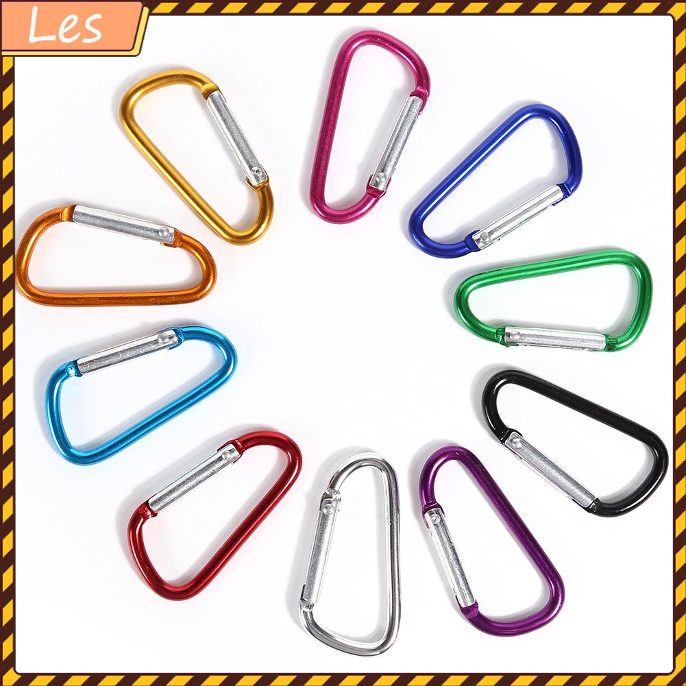 Bộ 10 móc khóa carabiner dùng khi leo núi