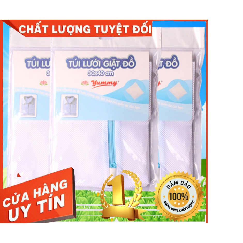 Túi giặt đồ máy giặt hiệu YUMMY kích thước 30x40 - túi bảo vệ quần áo khi giặt- túi lưới giặt đồ hàng việt nam