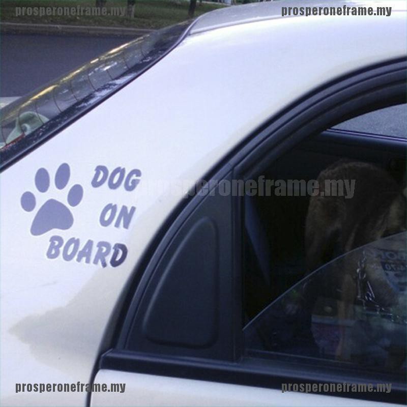 (prosper) Sticker Dán Cảnh Báo Baby Dog On Board