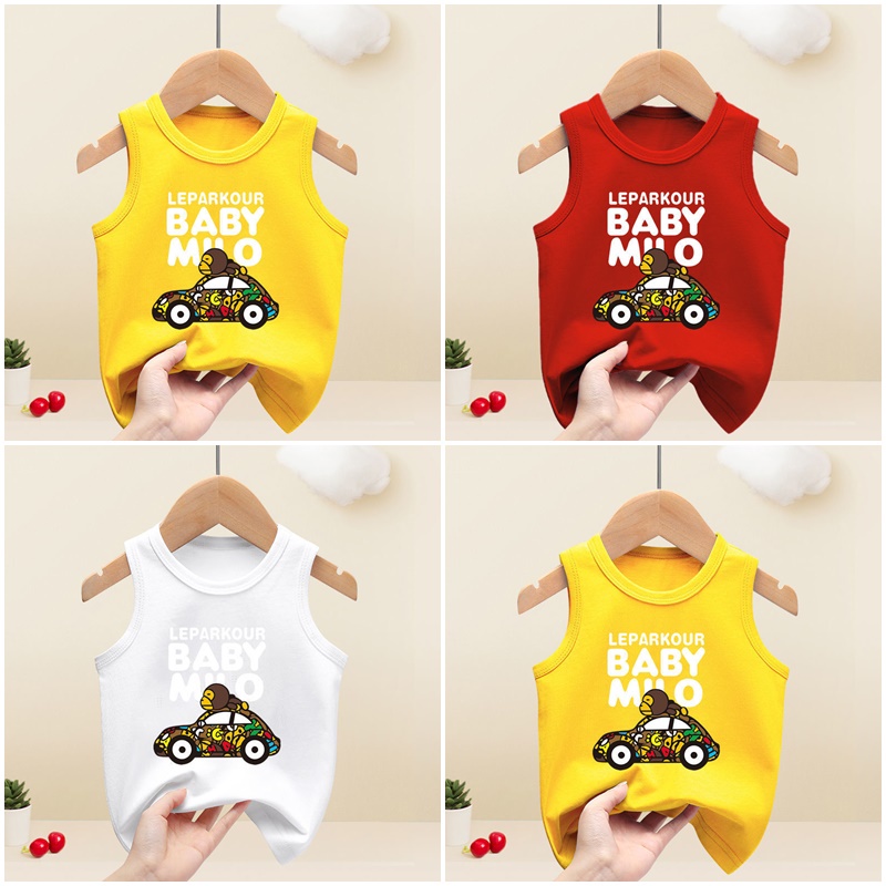 Áo Ba Lỗ Cotton Hình Ô Tô bé trai