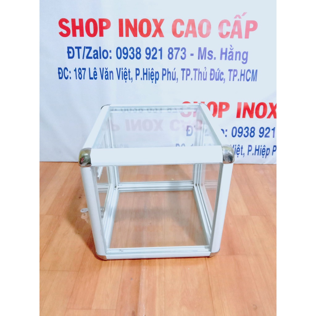 - Thùng Từ Thiện - Hòm Bỏ Phiếu - Thùng Bỏ Phiếu - Thùng Hùn Phước Nhôm Kính Cao Cấp -  Mã: THBP01-35TS - tr1 -