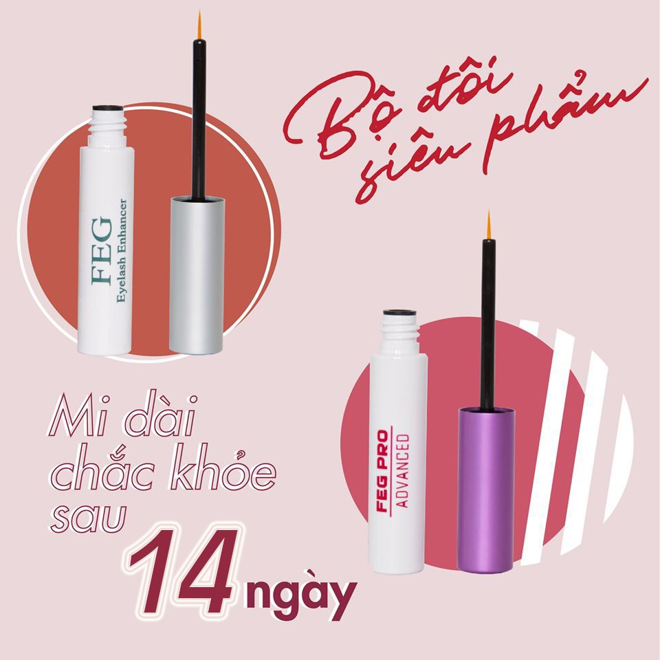 [100% CHUẨN AUTH] Dưỡng Mi FEG Eyelash Enhancer_ Combo Dài Dày Khỏe Ngăn Gãy Rụng