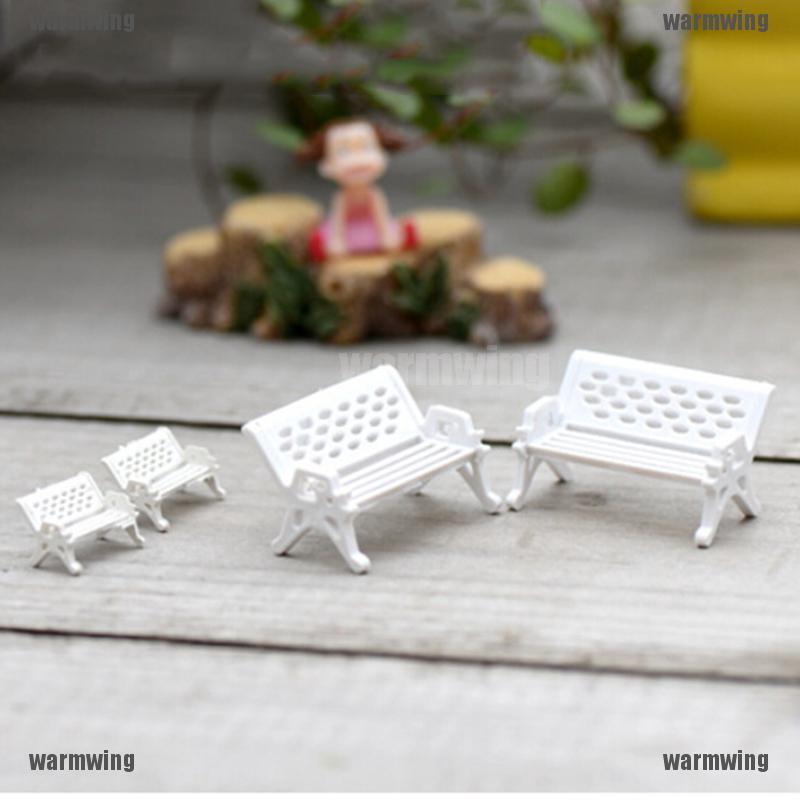 1 / 5 Ghế Dài Công Viên Trang Trí Vườn Nhà Búp Bê