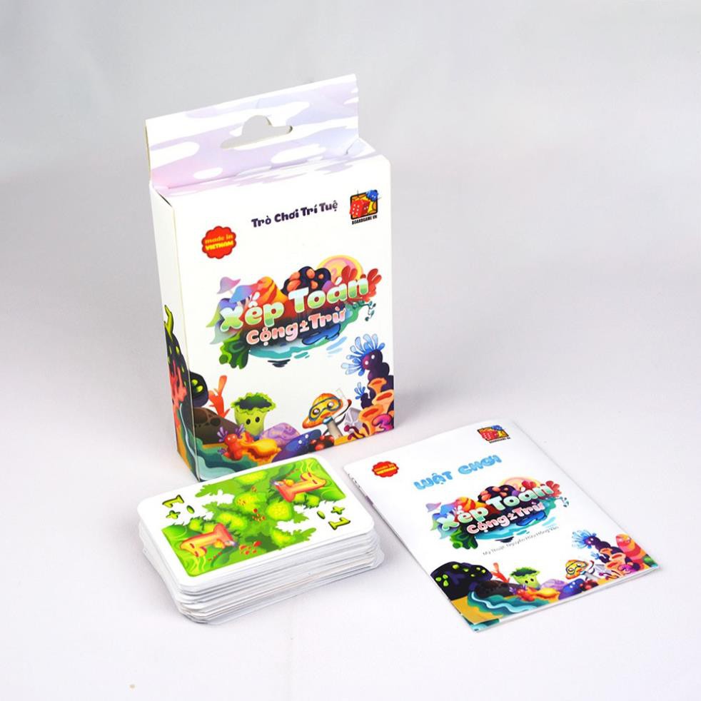 Thẻ bài Xếp Toán Cộng Trừ - BoardgameVN