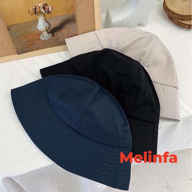 Mũ nữ, nón nữ vành tròn thời trang vải cotton thân thiện Hàn Quốc mã VAM0068