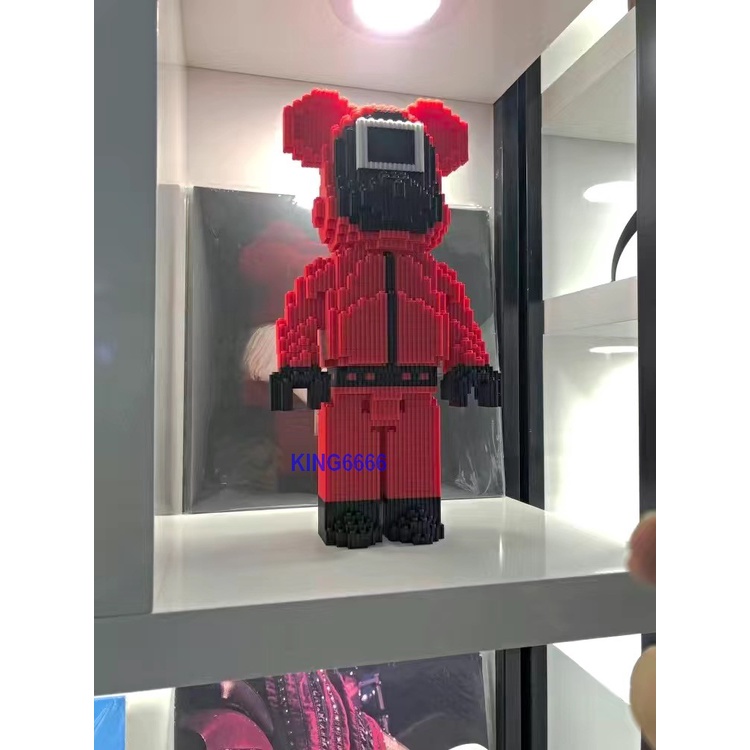 Xếp hình Squid game trò chơi con mực lắp ráp 34cm  nanobock nano 3d cho bé