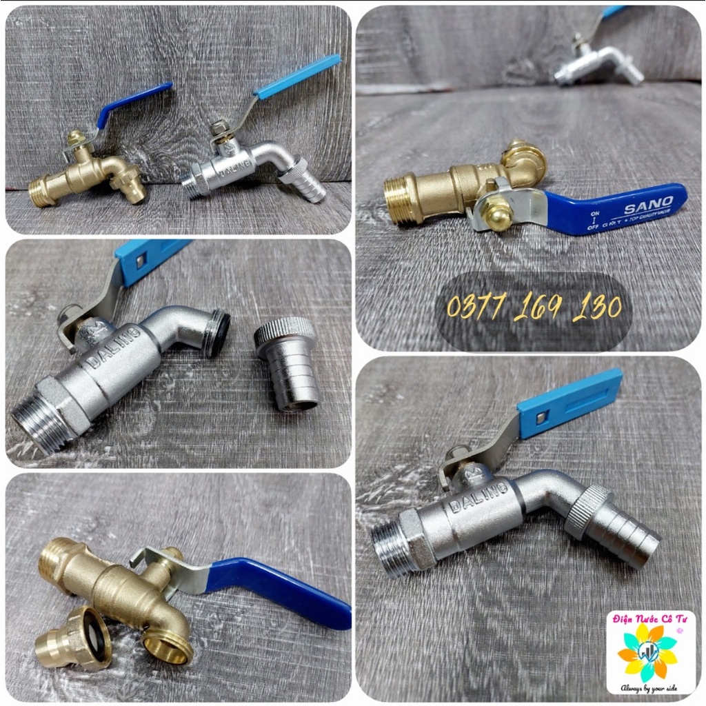 Van khóa nước Ecco phi 21 các loại nhập khẩu Thái Lan