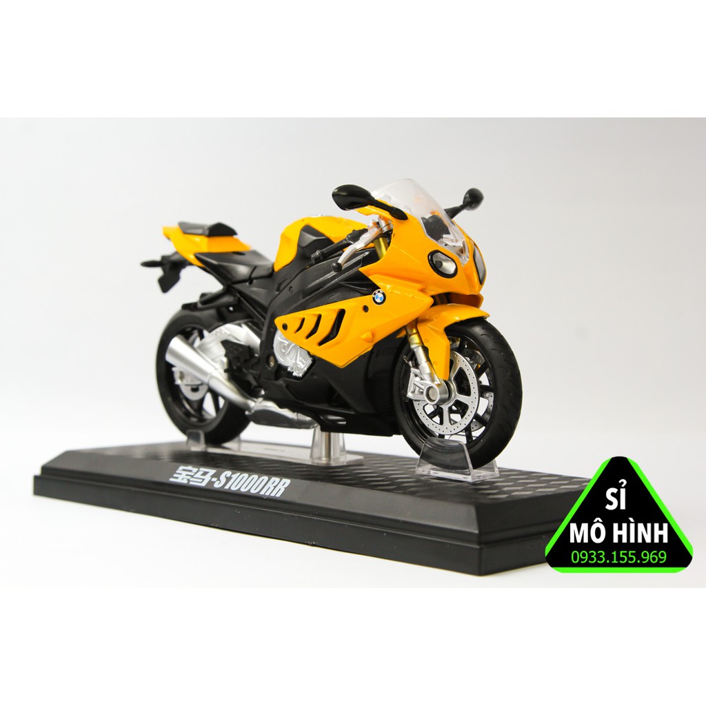 [ Sỉ Mô Hình ] Mô hình xe mô tô BMW S1000RR 1:12 Vàng