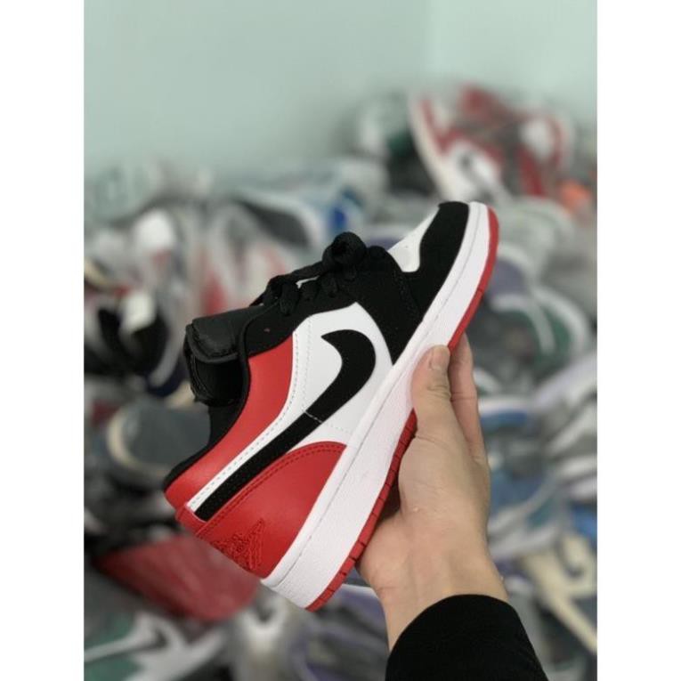 Giày Jordan 1 Low Black Toe, giày jordan đỏ đen thấp cổ | BigBuy360 - bigbuy360.vn