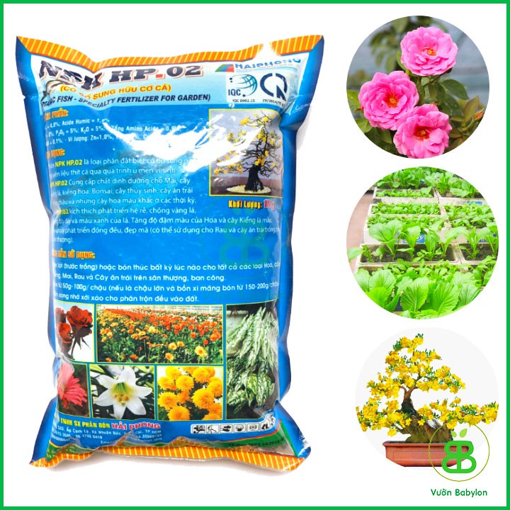 Phân Hữu Cơ Đạm Cá Viên Hải Phong 1KG - Giàu Dinh Dưỡng Cho Rau Hoa Kiểng