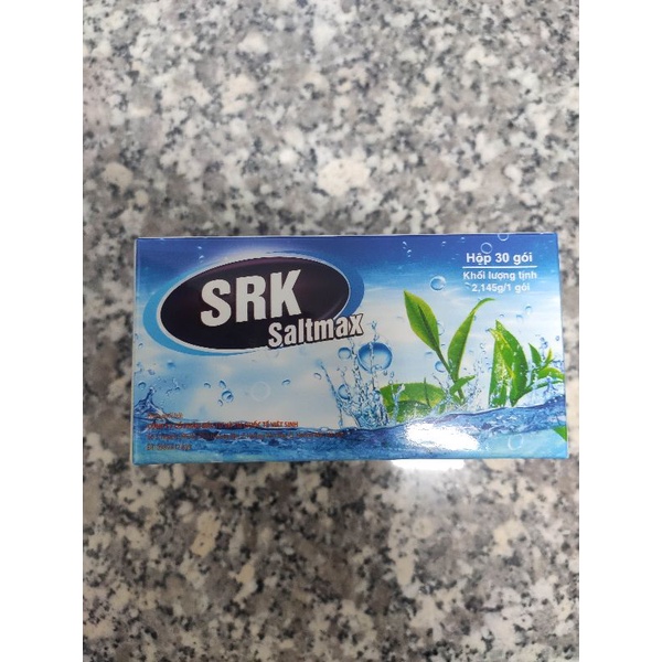 Muối pha dung dịch nước muối sinh lý rửa mũi SRK Saltmax 2.145g * 30 gói, tự pha nước muối rửa mũi, vệ sinh mũi