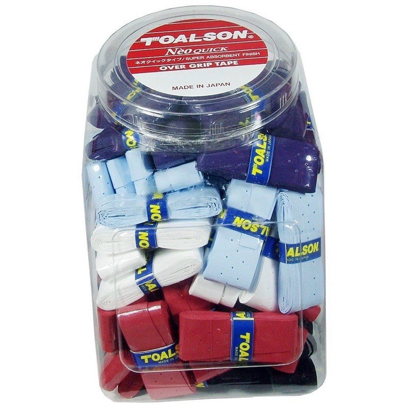 CUỐN CÁN Vợt tennis và cầu lôngToalson NEO QUICK - quấn cán màu ngẫu nhiên Made in japan