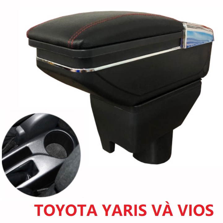 Hộp tỳ tay ô tô Toyota Yaris và Vios 2014-2020 mã JDZX-YRIS - HÀNG LOẠI 1 CAO CẤP