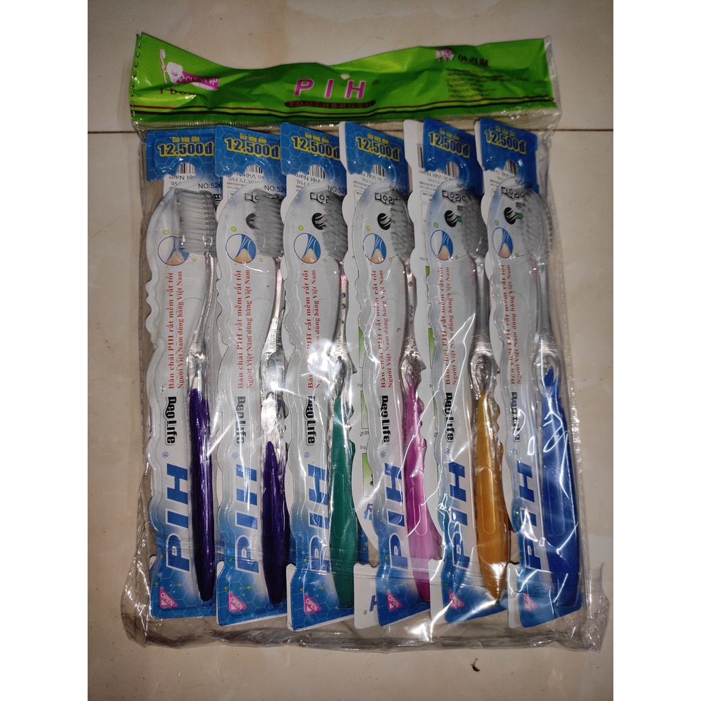 Combo 12 Bàn chải đánh răng PIH người lớn