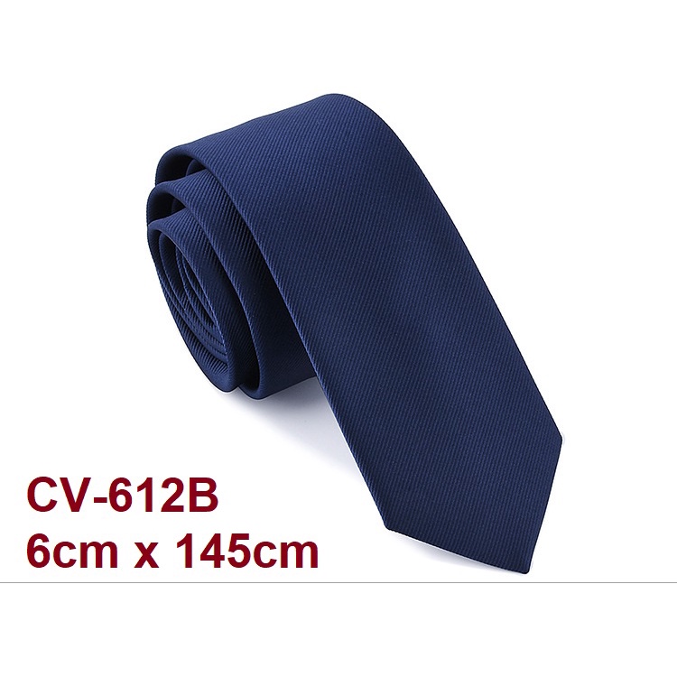 Cà vạt Nam bản nhỏ 6cm thời trang phong cách Hàn Quốc, phù hợp giới trẻ, cà vạt chú rể CV-612