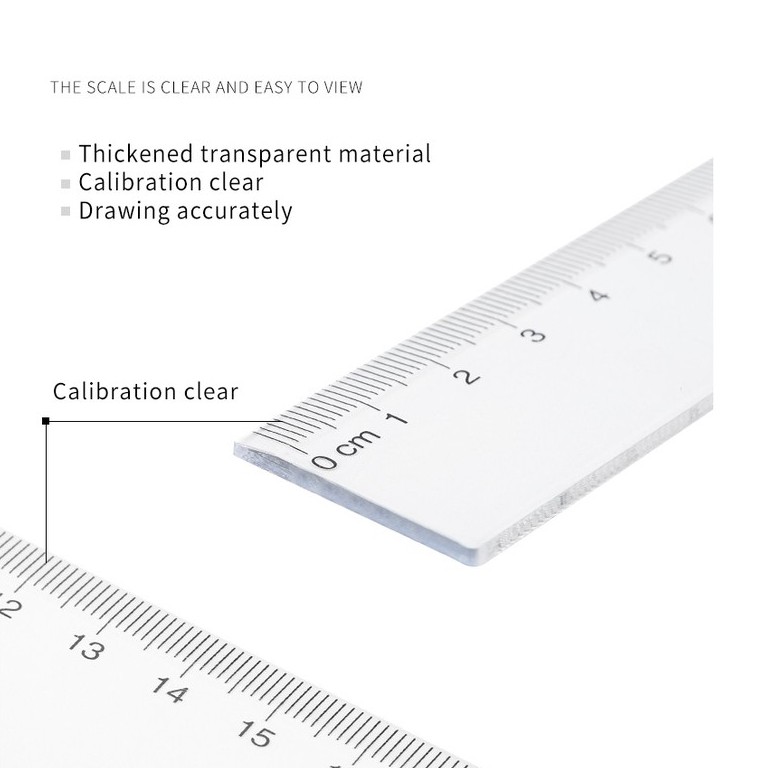 THƯỚC KẺ BAOKE 20CM-RU2020