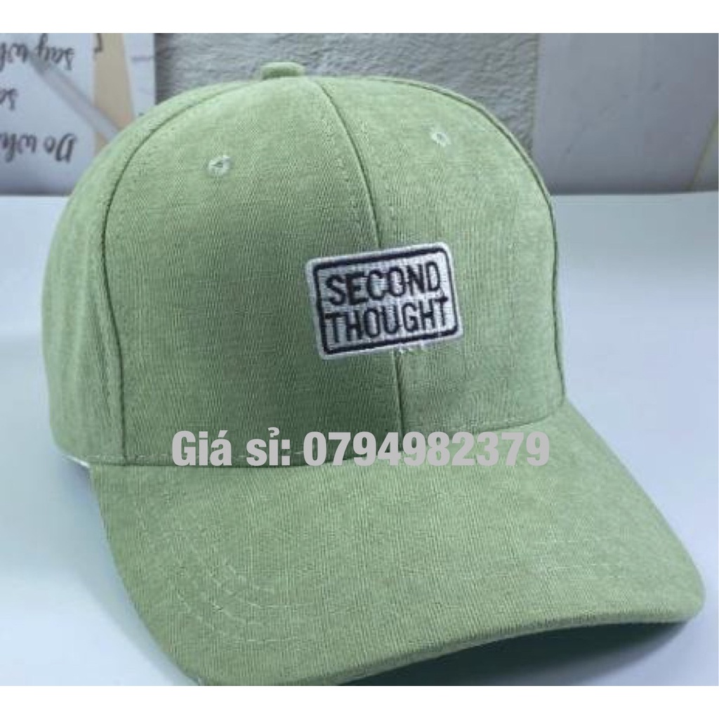 Nón kết lưỡi trai - Mũ nhung mặt vuông Second Thought cực kì cool ngầu thời trang trẻ (Cap-Nón(Most))