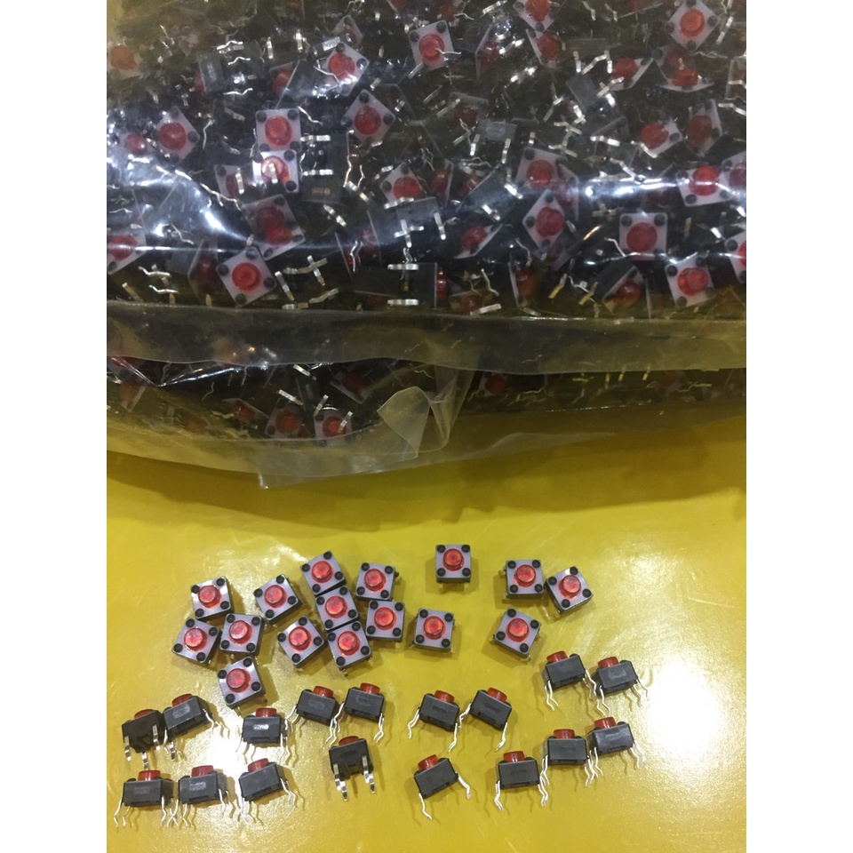 Nút nhấn vuông 6x6x5mm (Loại tốt)