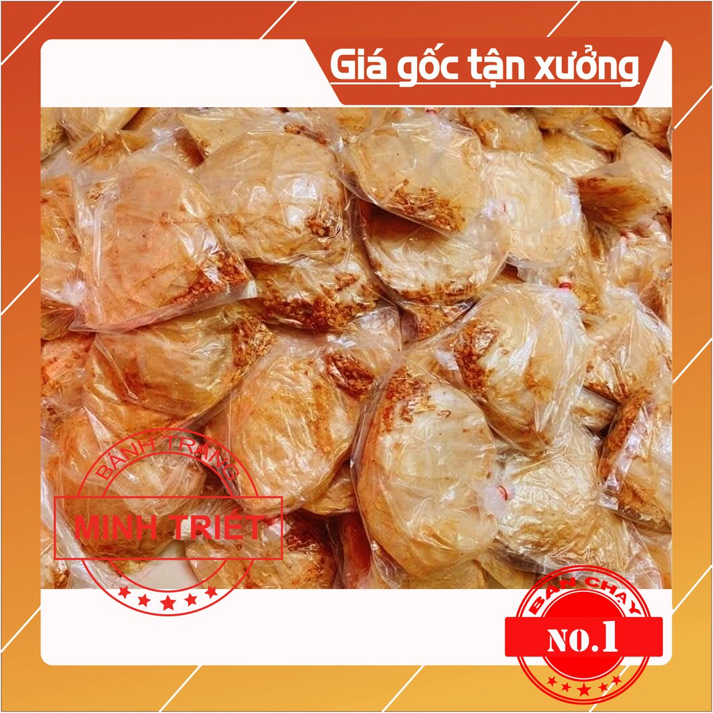 [Mã GROSALE giảm 10% đơn 150K] Bánh tráng phơi sương xì ke muối tỏi nhuyễn Tây Ninh chính gốc giá lò !