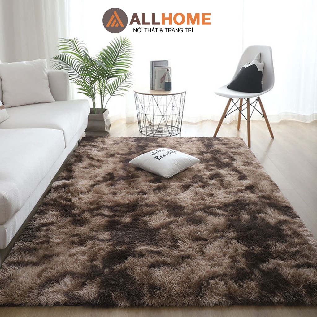 Thảm Lông Loang Trải Sàn AllHome Trang Trí Phòng Khách Phòng Ngủ Decor Chụp Ảnh, Thảm Dày Đẹp Kích Thước 1.6x2m